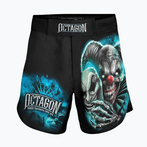 Spodenki treningowe męskie Octagon Theatre of Terror 2 MMA. Czarne krótkie spodenki sportowe OCTAGON, m, bez wzorów, sportowe. Za 139.99 zł.