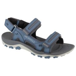 Sandały Merrell Huntington Sport Convert Sandal J038037 niebieskie. Niebieskie sandały z gumy, bez zapięcia. Za 499.91 zł.