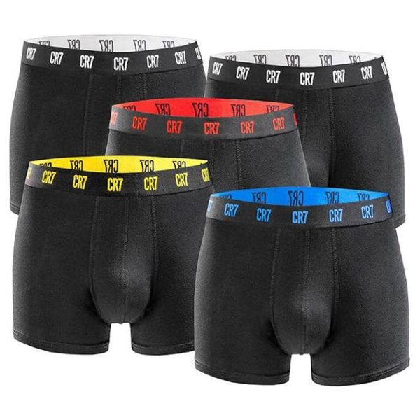 CR7 Bokserki męskie 5-pack L, pas średni. Czarne bokserki CR7 Cristiano Ronaldo, l, bez wzorów. Za 253.99 zł.