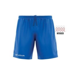 Spodenki sportowe Givova Capo Royal Blue. Niebieskie krótkie spodenki sportowe Givova, m, bez wzorów, z materiału. Za 53.59 zł.