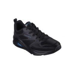 Buty sportowe Sneakersy męskie, Skechers Tres-Air Uno-Modern Aff-Air. Czarne buty sportowe casual Skechers, bez wzorów, z gumy, bez zapięcia. Za 422.75 zł.