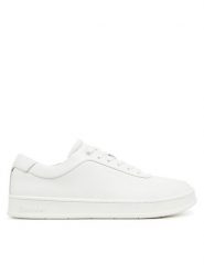 Calvin Klein Sneakersy Low Top Lace Up Oxford Rubb Lth HM0HM01708 Biały. Białe buty sportowe casual CALVIN KLEIN, bez wzorów, z nubiku, bez zapięcia. Za 359.99 zł.