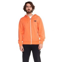 Męski dres z kapturem Fight Fluo. Brązowe komplety dresowe LEONE 1947 APPAREL, m, bez wzorów, z dresówki, bez ramiączek. Za 147.31 zł.