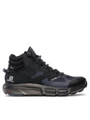 Salomon Trekkingi Predict Hike Mid Gtx GORE-TEX 414609 27 V0 Czarny. Czarne botki sznurowane Salomon, bez wzorów, z gore-texu, bez obcasa, bez zapięcia. Za 789.99 zł.