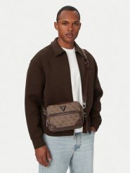 Guess Saszetka Milano HMMIL LP6222 Brązowy jasny. Brązowe saszetki i nerki Guess, z aplikacjami, ze skóry. Za 414.99 zł.