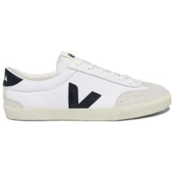 Buty VEJA VOLLEY CANVAS Biały. Białe buty trekkingowe Veja, bez wzorów, ze skóry, bez zapięcia. Za 572.55 zł.
