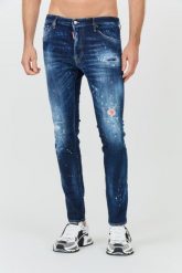 DSQUARED2 Niebieskie męskie jeansy Cool Guy Jean, Rozmiar 46. Niebieskie jeansy Dsquared2, m. W wyprzedaży za 1,599.99 zł.
