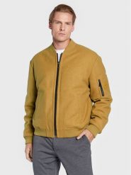 Calvin Klein Kurtka bomber Blend Hero K10K110319 Beżowy Loose Fit. Brązowe kurtki CALVIN KLEIN, m, bez wzorów, z syntetyku, bez kaptura. Za 959.99 zł.