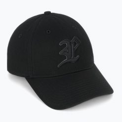 Czapka z daszkiem PROSTO Athletic. Czarne czapki z daszkiem Prosto., bez wzorów, z bawełny. Za 69.99 zł.