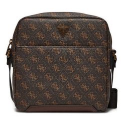 Saszetka Guess. Brązowe saszetki i nerki Guess, z aplikacjami. Za 429.99 zł.