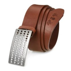 Pasek skórzany BELTIMORE r.120-135 cm W12 brązowy. Brązowe paski bez wzorów. Za 87.99 zł.