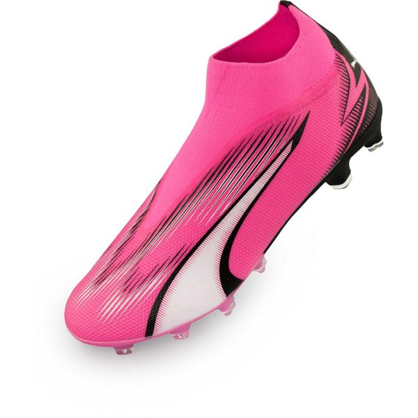 Buty piłkarskie Puma Ultra Match+ LL FG/AG. Czarne buty treningowe Puma, bez wzorów, do piłki nożnej. Za 155.00 zł.