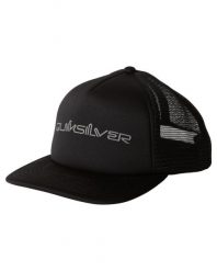 Czapka Trucker dla Mężczyzn OMNI Czarny. Czarne czapki z daszkiem Quiksilver, bez wzorów, z materiału. Za 90.99 zł.