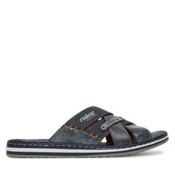 Klapki Rieker. Niebieskie klapki Rieker. Za 279.99 zł.