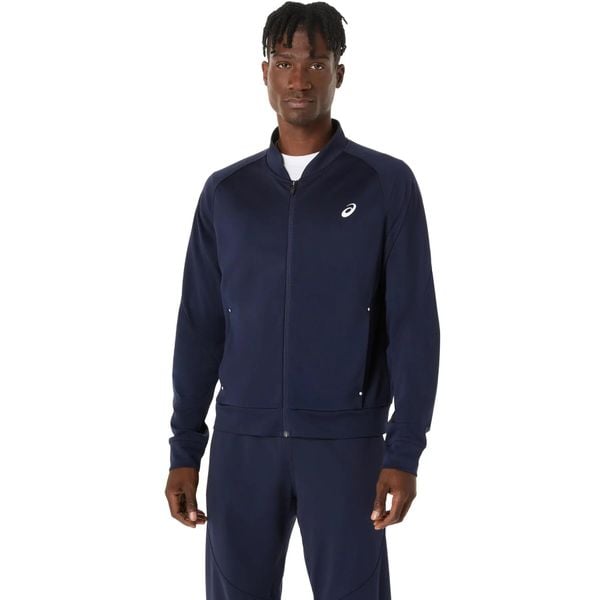 Kurtka z dresu Asics Warm-Up. Niebieskie kurtki ASICS, xl, bez wzorów, z dresówki, bez kaptura. Za 285.50 zł.