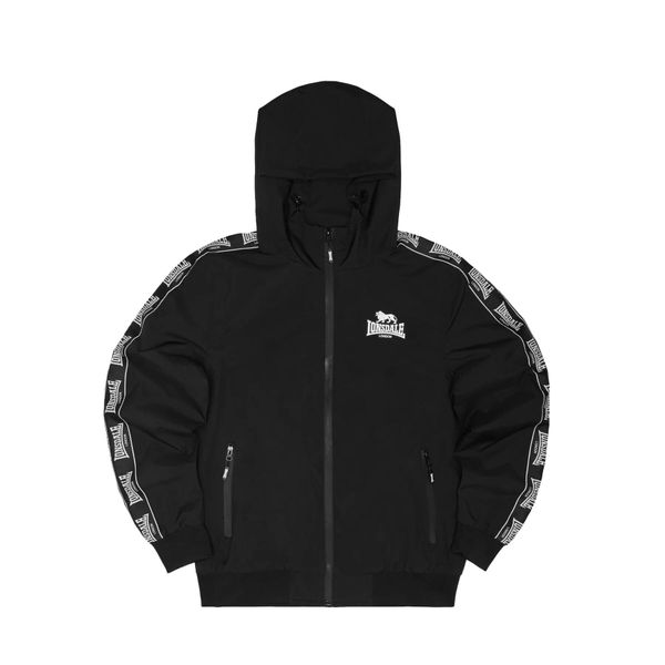 Kurtka z kapturem Lonsdale Ouston. Czarne kurtki Lonsdale, xl, z aplikacjami, z materiału, z kapturem. Za 383.00 zł.