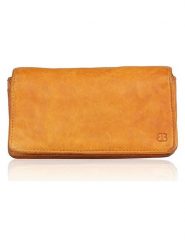 Bellicci Skórzany portfel "Cosette" w kolorze żółtym - 17,5 x 10 x 3 cm rozmiar: onesize. Żółte portfele Bellicci, bez wzorów, z materiału. Za 162.87 zł.