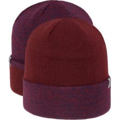 Czapka męska CAM010z - bordowy. Czerwone czapki zimowe marki 4F, z materiału. W wyprzedaży za 24.99 zł.