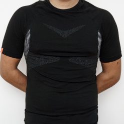 Koszulka treningowa. Czarne bluzy FENC'IT, l, bez wzorów, z materiału, bez kaptura. W wyprzedaży za 49.99 zł.