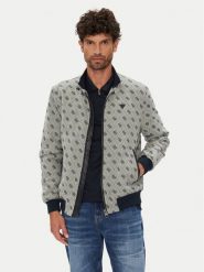 Guess Kurtka bomber M5YL04 WGUE0 Granatowy Regular Fit. Niebieskie kurtki Guess, m, z aplikacjami, z syntetyku, bez kaptura. Za 529.99 zł.
