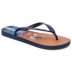Pomarańczowe Japonki Ipanema Modne Obuwie Męskie. Niebieskie japonki Ipanema, bez wzorów, z materiału. Za 69.99 zł.