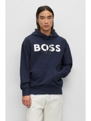 Hugo Boss Bluza w kolorze granatowym rozmiar: L. Niebieskie bluzy HUGO BOSS, l, bez wzorów, z bawełny, z kapturem. Za 369.99 zł.