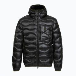 Kurtka puchowa męska Blauer USA Wave. Czarne kurtki Blauer, m, bez wzorów, z materiału, bez kaptura. Za 1,241.00 zł.