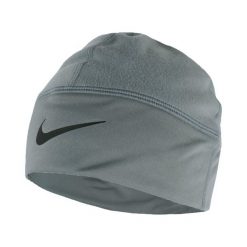 Czapka Nike Therma-FIT Fleece Beanie szara. Szare czapki zimowe Nike, bez wzorów, z polaru. Za 135.99 zł.