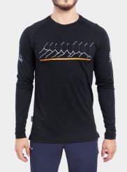 Bluza termoaktywna Sensor Merino Air PT Tee LS. Czarne bielizna termoaktywna Sensor, m, bez wzorów, z materiału, bez ramiączek. Za 350.89 zł.