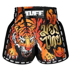 Spodenki treningowe TUFF Black Furious Tiger. Czarne krótkie spodenki sportowe TUFF, bez wzorów, sportowe. Za 149.00 zł.