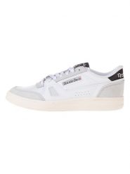 Reebok Skórzane sneakersy "LT Court" w kolorze biało-czarnym rozmiar: 40,5. Białe buty sportowe casual Reebok, bez wzorów, bez zapięcia. Za 95.46 zł.