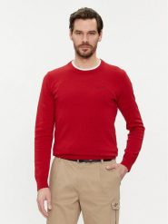Aeronautica Militare Sweter 241MA1488L506 Czerwony Slim Fit. Czerwone swetry rozpinane Aeronautica Militare, l, bez wzorów, z bawełny, bez kołnierzyka, bez ramiączek. Za 489.99 zł.