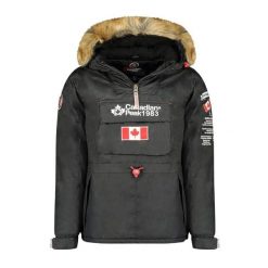Kurtka turystyczna męska Canadian Peak Bonopeak. Czarne kurtki Canadian Peak, m, bez wzorów, z poliamidu, bez kaptura. Za 524.70 zł.