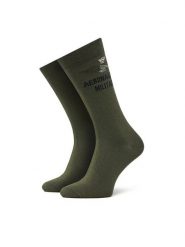Aeronautica Militare Skarpety Wysokie Męskie 251CZ011L499 Zielony. Zielone skarpety Aeronautica Militare, bez wzorów, z bawełny. Za 79.99 zł.