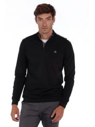 The Time of Bocha Sweter w kolorze czarnym rozmiar: XXL. Czarne swetry nierozpinane The Time of Bocha, xxl, z aplikacjami, z bawełny, bez kołnierzyka, bez ramiączek. Za 117.99 zł.