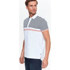 T-SHIRT POLO MĘSKI Z PANELEM W PASKI. Bluzki z długim rękawem TOP SECRET. W wyprzedaży za 29.99 zł.