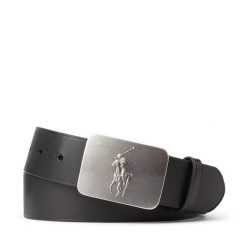 Pasek Polo Ralph Lauren. Czarne paski Polo Ralph Lauren, bez wzorów. Za 549.99 zł.