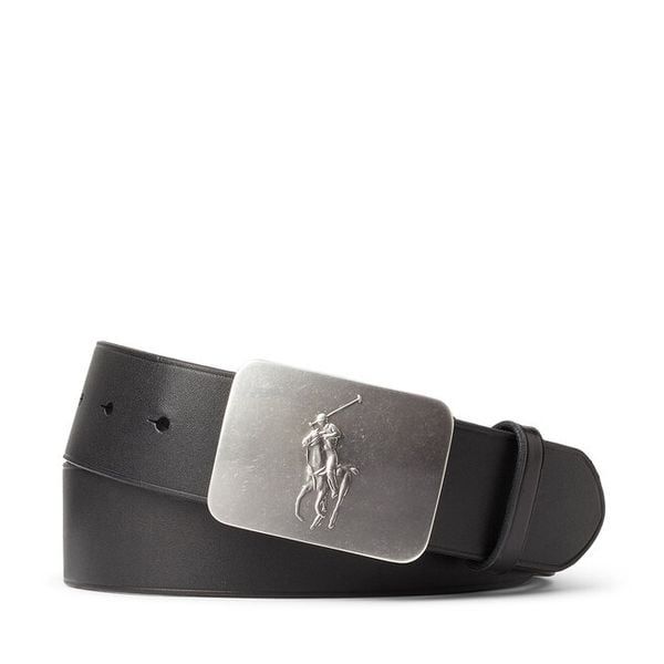 Pasek Polo Ralph Lauren. Czarne paski Polo Ralph Lauren, bez wzorów. Za 549.99 zł.