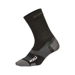 Skarpetki 2XU Vectr Light Cushion. Czarne skarpetki sportowe 2XU, bez wzorów, z lycry. Za 151.50 zł.