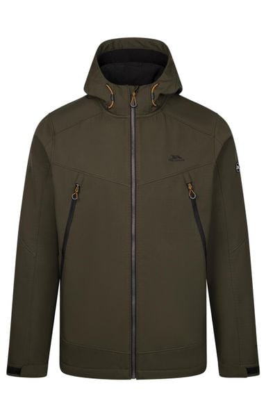 Trespass Hubbard - Męska kurtka softshell Dark Vine. Zielone kurtki Trespass, m, z aplikacjami, z gumy, bez kaptura. Za 407.99 zł.
