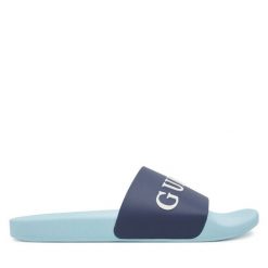 Klapki Guess. Niebieskie klapki Guess. Za 189.99 zł.