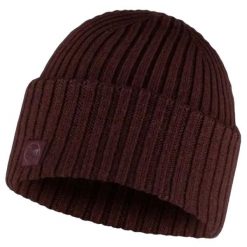 Czapka dla dorosłych Ervin Merino Hat Beanie. Czerwone czapki zimowe Buff, bez wzorów, z wełny. Za 152.99 zł.
