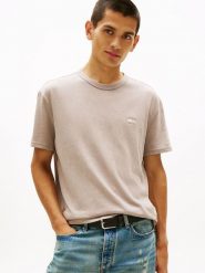 TOMMY JEANS Koszulka w kolorze szarobrązowym rozmiar: M. Brązowe bezrękawniki Tommy Jeans, m, bez wzorów, z bawełny, bez kołnierzyka, bez ramiączek. Za 136.13 zł.