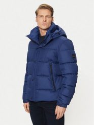 BOSS Kurtka zimowa Omaris 50528573 Niebieski Regular Fit. Niebieskie kurtki Boss, na zimę, m, bez wzorów, z syntetyku, bez kaptura. Za 1,059.00 zł.