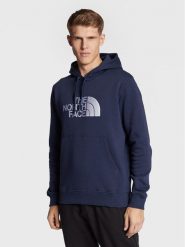 The North Face Bluza Drew Peak NF00AHJY Granatowy Regular Fit. Niebieskie bluzy The North Face, m, bez wzorów, z bawełny, bez kaptura. Za 219.99 zł.