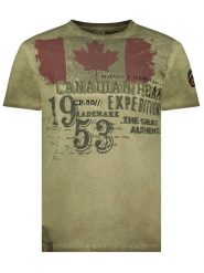 Canadian Peak Koszulka "Jeleganteak" w kolorze khaki rozmiar: S. Brązowe bezrękawniki Canadian Peak, s, bez wzorów, z bawełny, bez kołnierzyka, bez ramiączek. Za 70.74 zł.