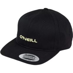 Czapka O'Neill Shore Cap, Dla obu płci. Czarne czapki z daszkiem O'Neill, bez wzorów, z bawełny. Za 190.00 zł.
