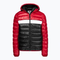 Kurtka zimowa męska Pitbull Shatto Quilted Hooded. Czerwone kurtki PITBULL, na zimę, l, bez wzorów, z materiału, bez kaptura. Za 279.99 zł.