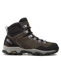 Trekkingi Lomer. Brązowe botki sznurowane LOMER, bez wzorów, bez obcasa, bez zapięcia. Za 629.99 zł.