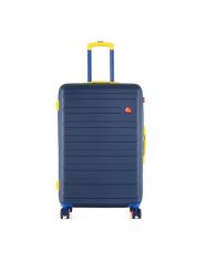 Semi Line Walizka duża T5847-3 Granatowy. Niebieskie walizki Semi-line, bez wzorów, z tworzywa sztucznego, duże. Za 219.99 zł.